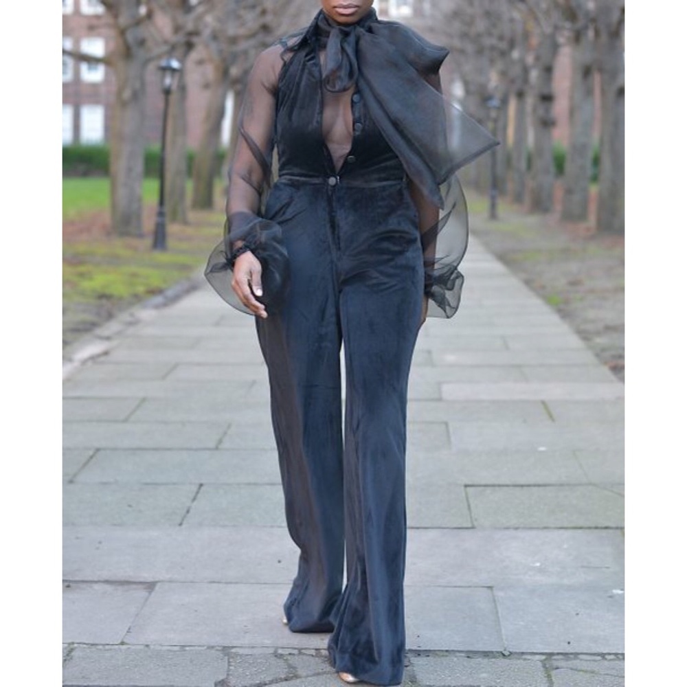THE KEMIST BASTIA VELVET JUMPSUIT - Picture 5 of 6